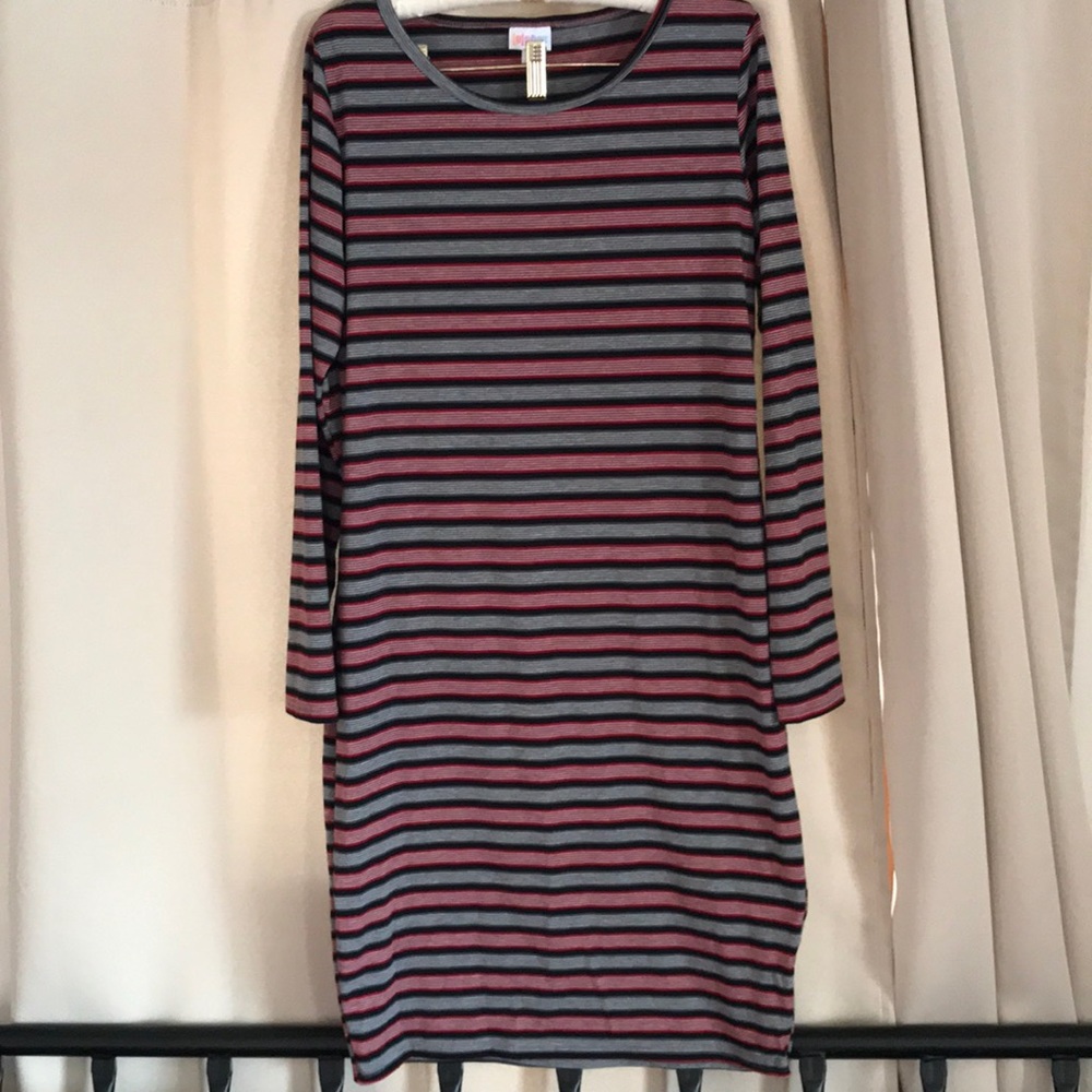 LuLaRoe, long sleeved, mini dress, size L
